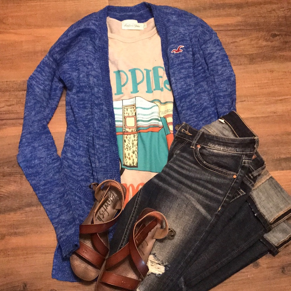Blue Hollister sweater
